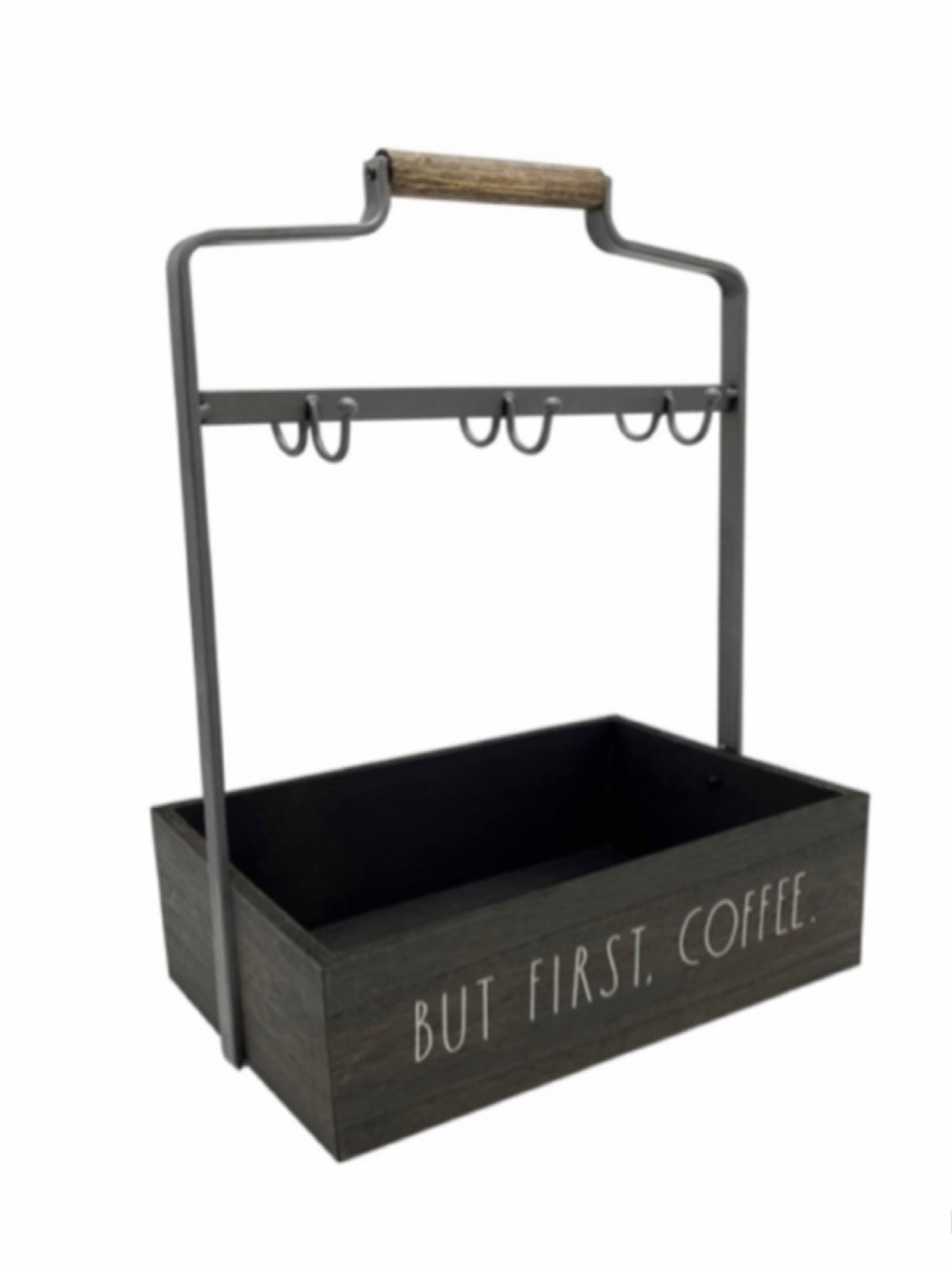 NEW Rae Dunn BUT FIRST COFFEE Mug Rack Large Letter Farmhouse